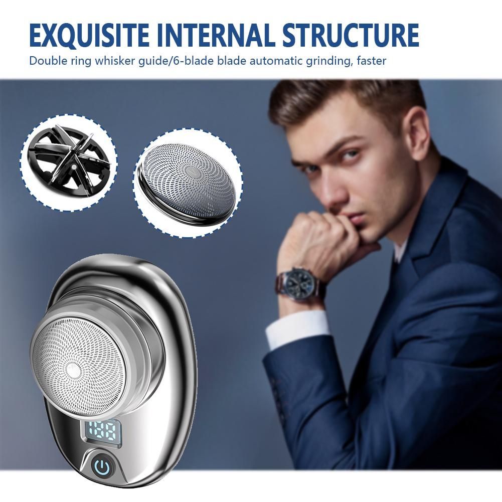 Mini Electric Travel Shaver For Men Pocket Size Washable Rechargeable Portable Painless Cordless Trimmer Knive Face Beard Razor