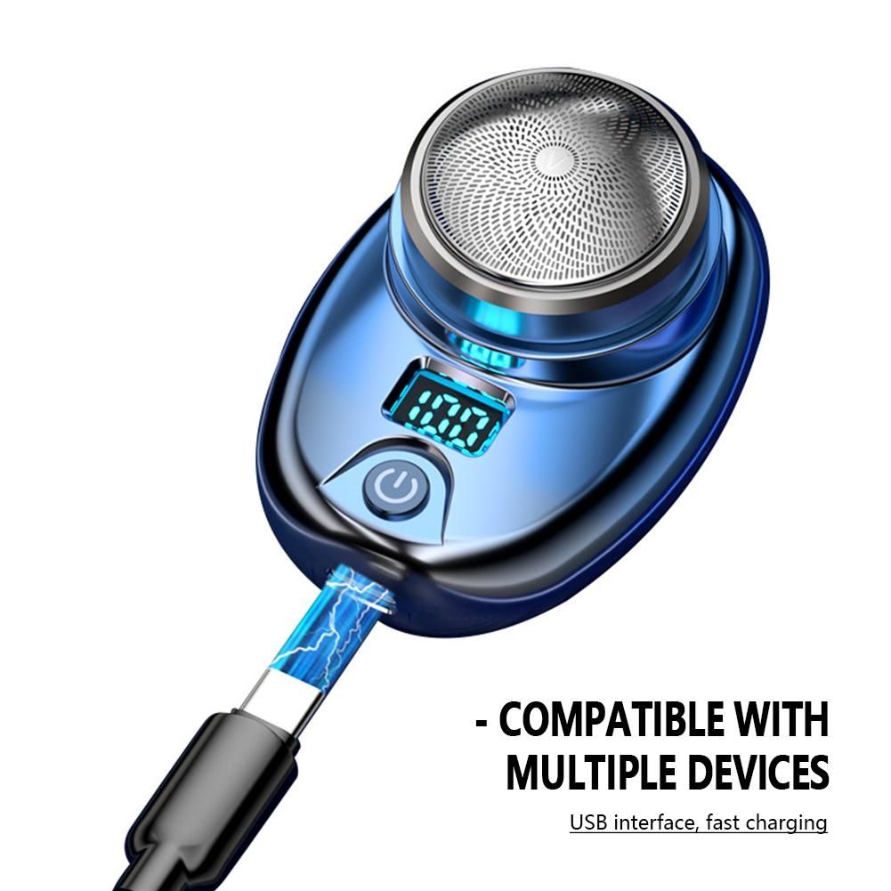 Mini Electric Travel Shaver For Men Pocket Size Washable Rechargeable Portable Painless Cordless Trimmer Knive Face Beard Razor