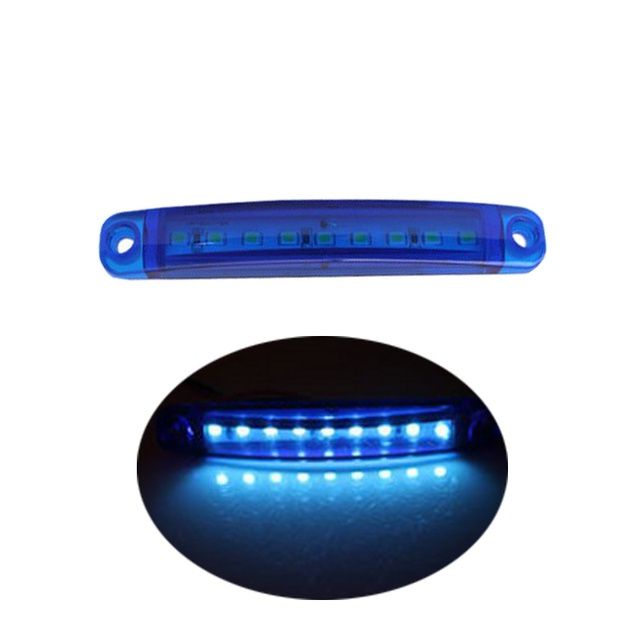 12-24V Truck Side Warning Light 9 LED Muticolor Waterproof Car Width Lamp Trailer Bus Van Signal Marker Bulb