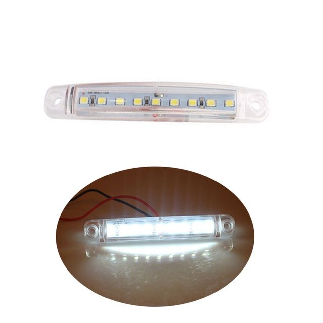 12-24V Truck Side Warning Light 9 LED Muticolor Waterproof Car Width Lamp Trailer Bus Van Signal Marker Bulb