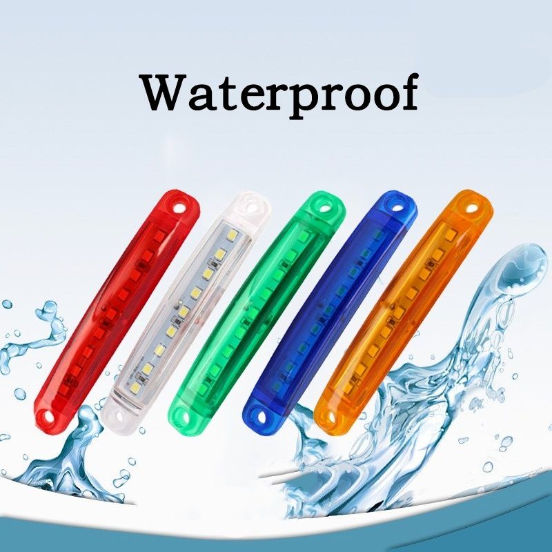 12-24V Truck Side Warning Light 9 LED Muticolor Waterproof Car Width Lamp Trailer Bus Van Signal Marker Bulb