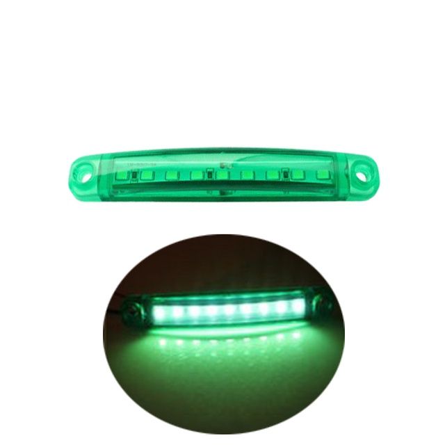 12-24V Truck Side Warning Light 9 LED Muticolor Waterproof Car Width Lamp Trailer Bus Van Signal Marker Bulb