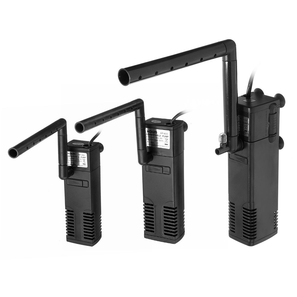 Aquarium Pump Submersible Pump Fish Tank Internal Filter Vacuum Pump Cellar Water Charge 250L 3/4/8/22W 220V-240V