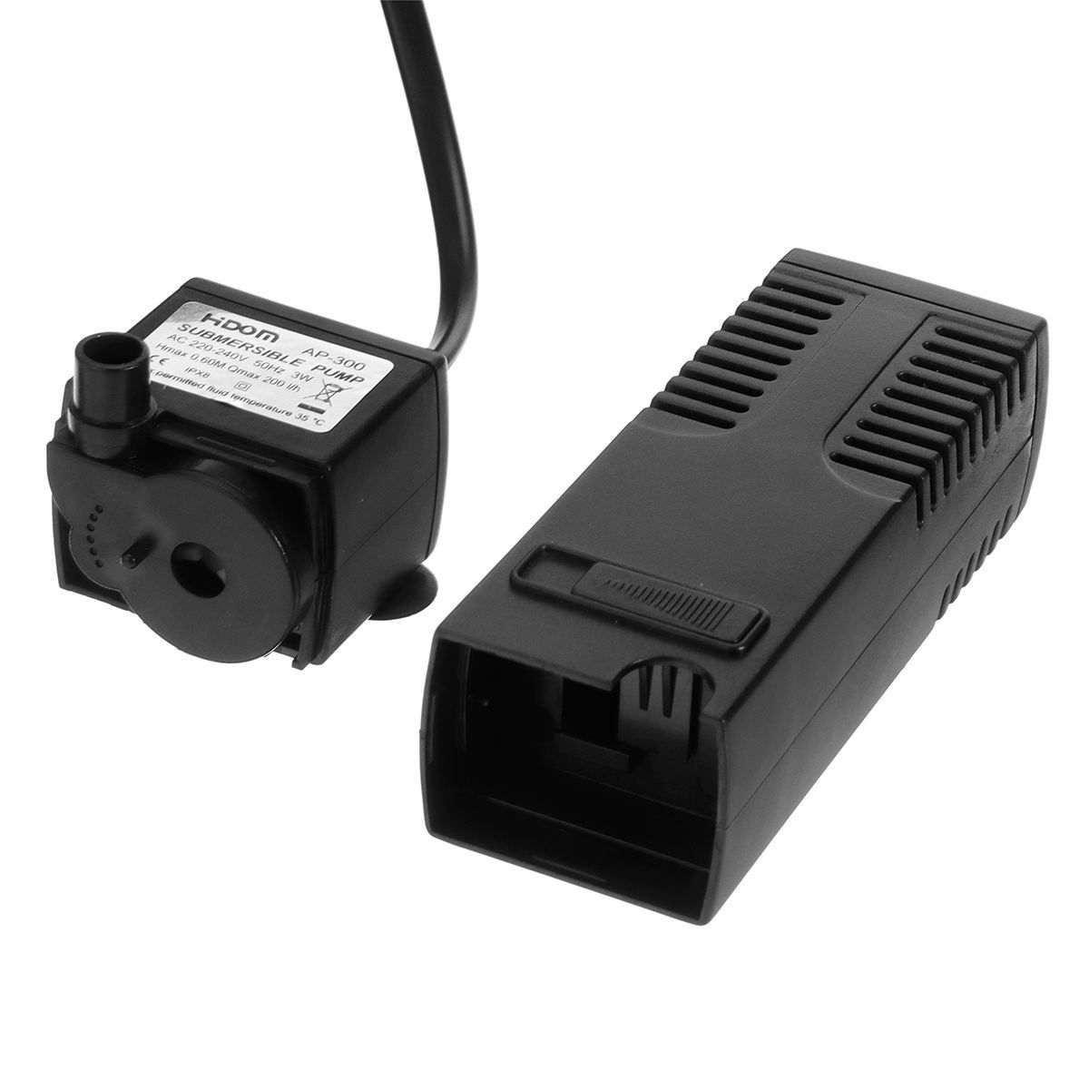 Aquarium Pump Submersible Pump Fish Tank Internal Filter Vacuum Pump Cellar Water Charge 250L 3/4/8/22W 220V-240V