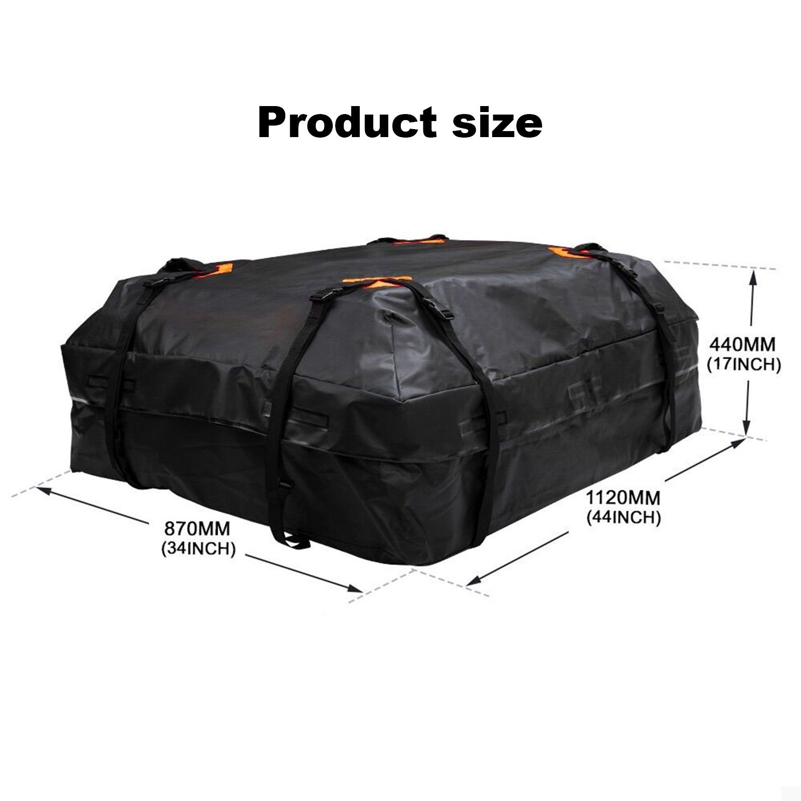 420D Waterproof Cargo Bag Car Roof Cargo Carrier Universal Luggage Bag Storage Cube Bag for Travel Camping Luggage Storage Box
