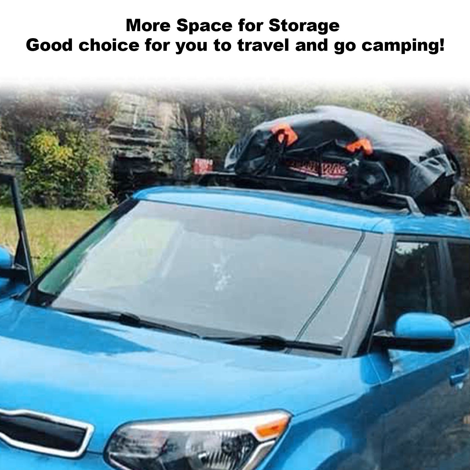 420D Waterproof Cargo Bag Car Roof Cargo Carrier Universal Luggage Bag Storage Cube Bag for Travel Camping Luggage Storage Box