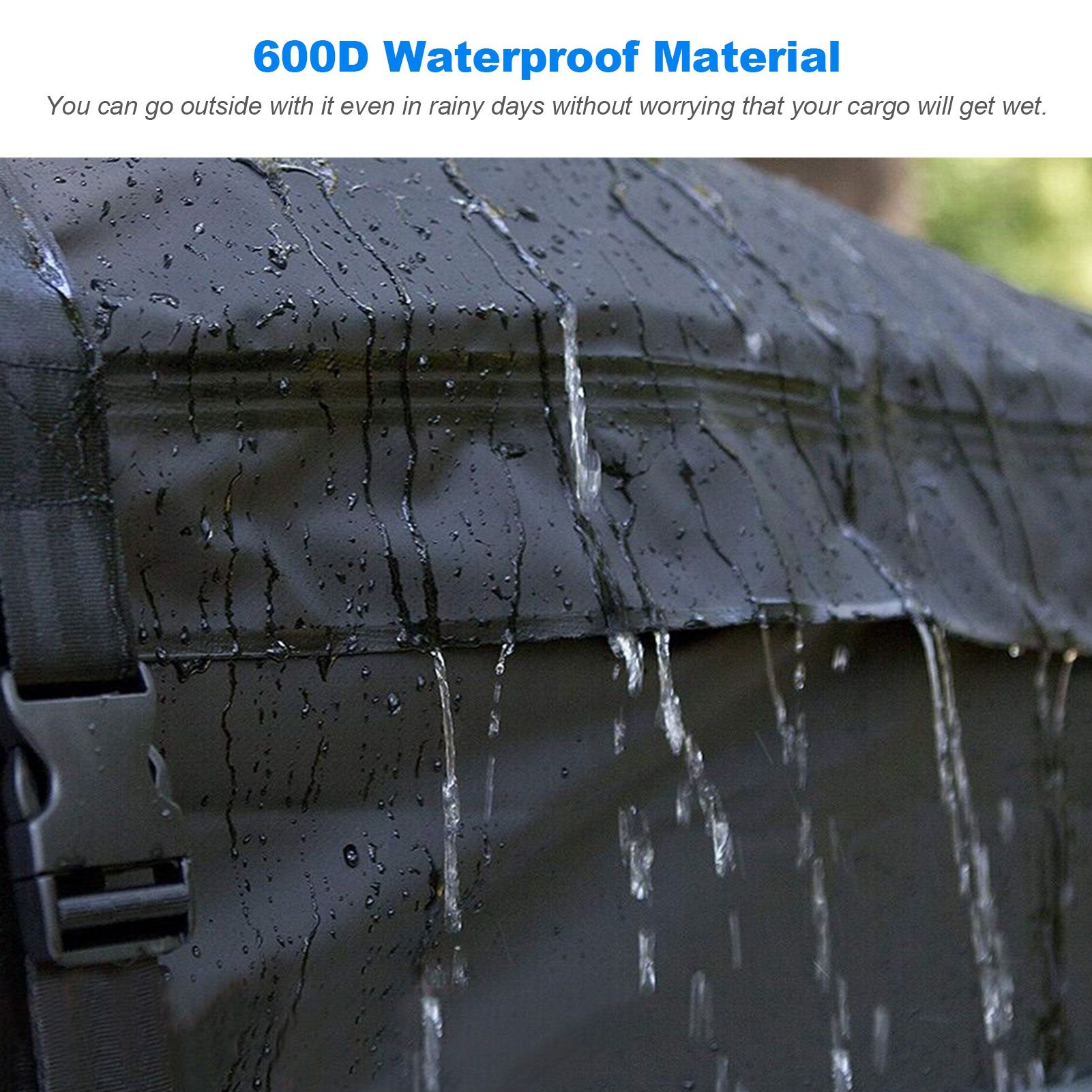 420D Waterproof Cargo Bag Car Roof Cargo Carrier Universal Luggage Bag Storage Cube Bag for Travel Camping Luggage Storage Box