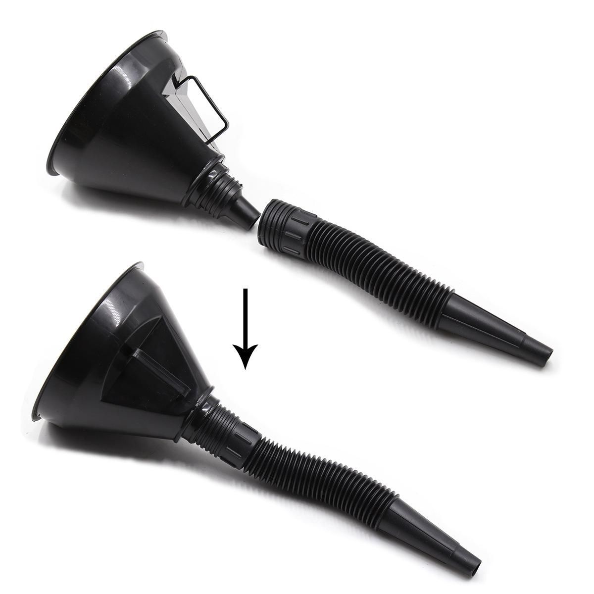 Car Telescopic Refueling Funnel Extension Long Pipe Engine Gasoline Oil Filling Funnels Detachable Hose Funnels Tools