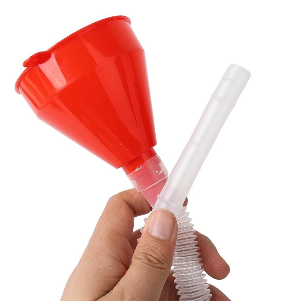 Car Telescopic Refueling Funnel Extension Long Pipe Engine Gasoline Oil Filling Funnels Detachable Hose Funnels Tools