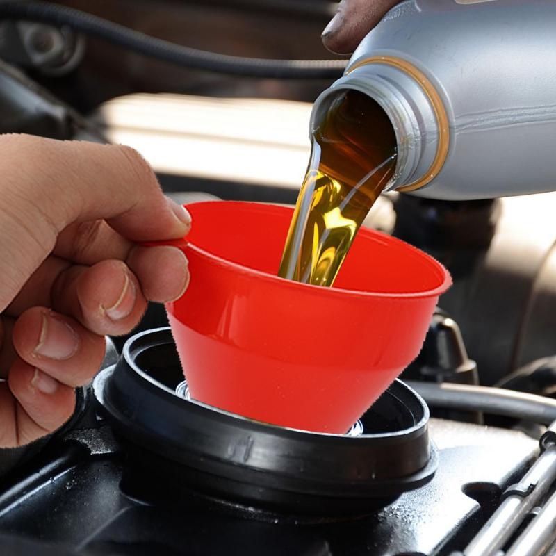 Car Telescopic Refueling Funnel Extension Long Pipe Engine Gasoline Oil Filling Funnels Detachable Hose Funnels Tools