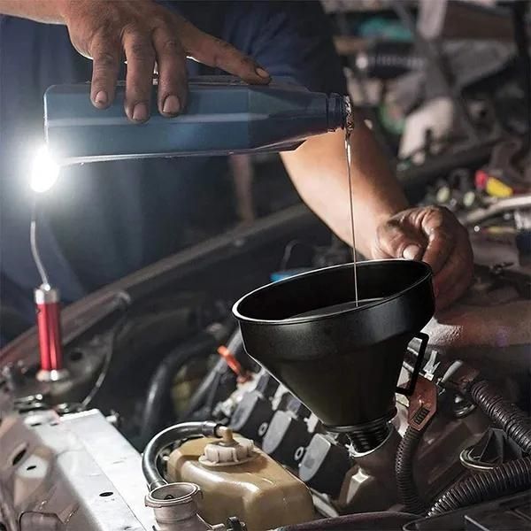 Car Telescopic Refueling Funnel Extension Long Pipe Engine Gasoline Oil Filling Funnels Detachable Hose Funnels Tools
