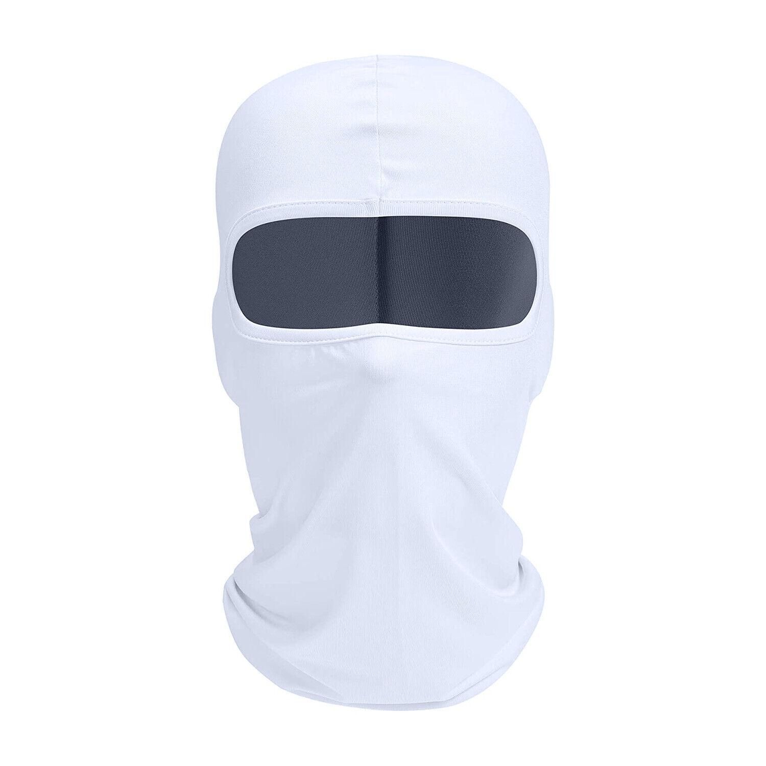 Balaclava Full Face Mask Men Womens Cycling Ski Lycra Warm Neck Black Motor Bike