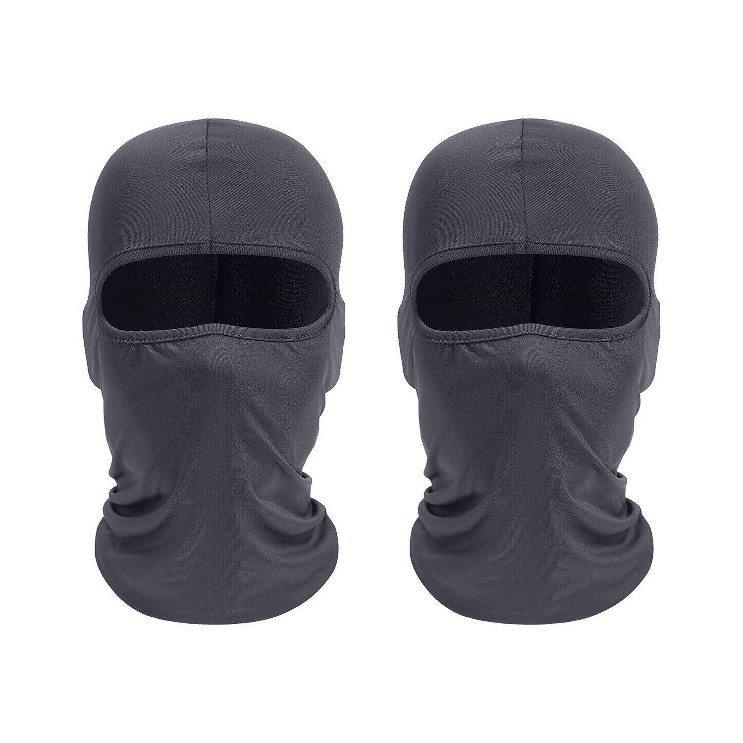 Balaclava Full Face Mask Men Womens Cycling Ski Lycra Warm Neck Black Motor Bike