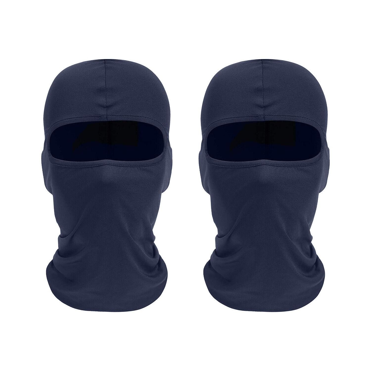 Balaclava Full Face Mask Men Womens Cycling Ski Lycra Warm Neck Black Motor Bike