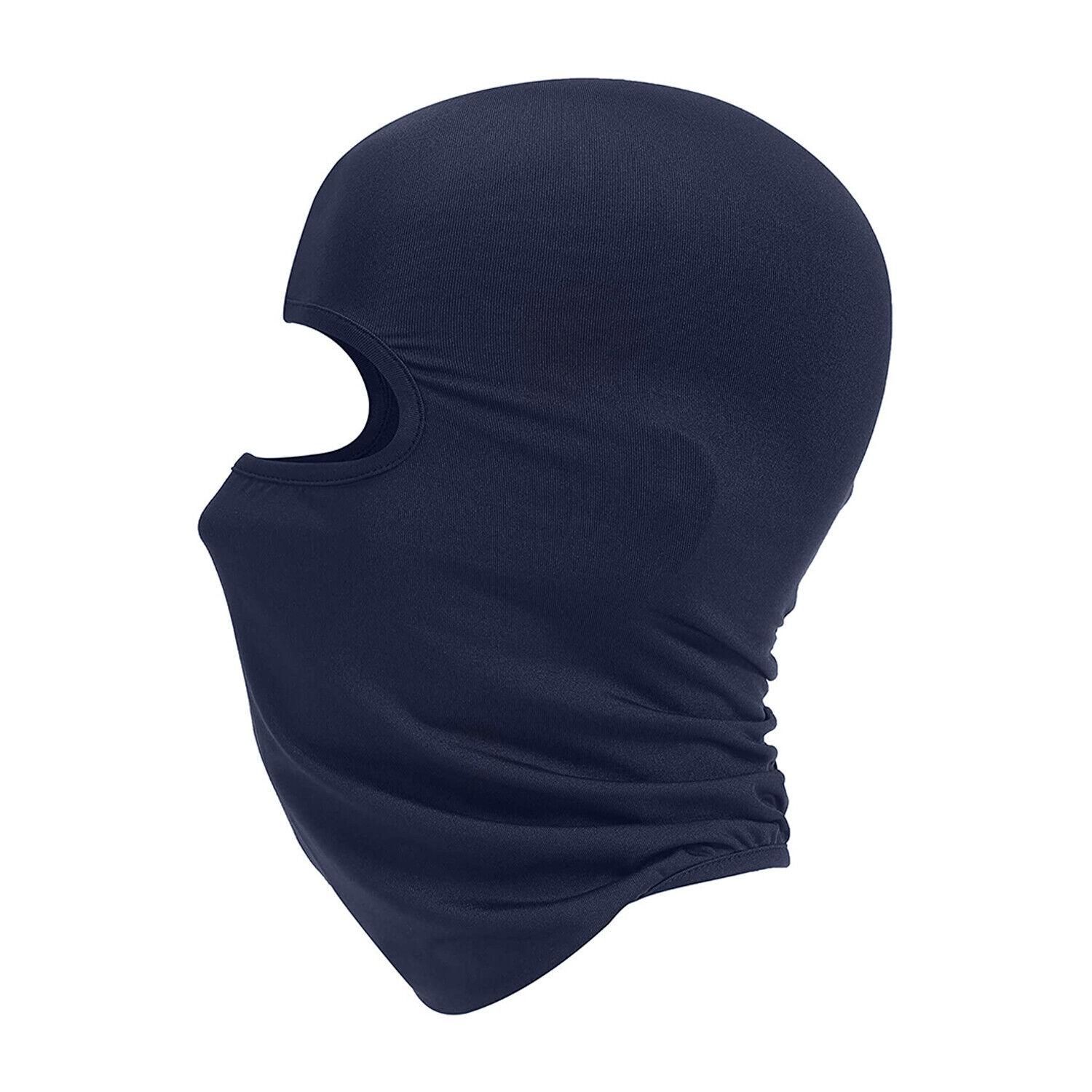 Balaclava Full Face Mask Men Womens Cycling Ski Lycra Warm Neck Black Motor Bike