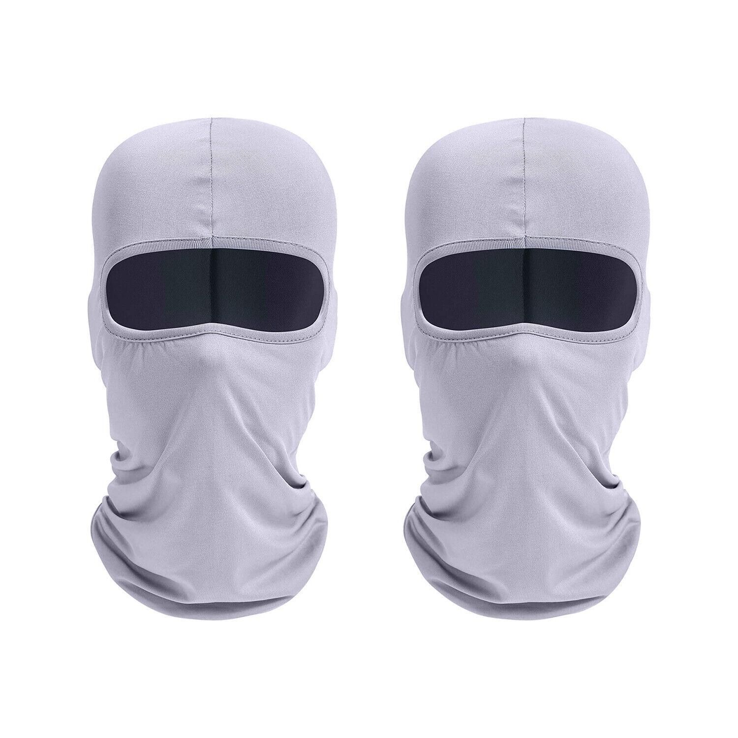 Balaclava Full Face Mask Men Womens Cycling Ski Lycra Warm Neck Black Motor Bike