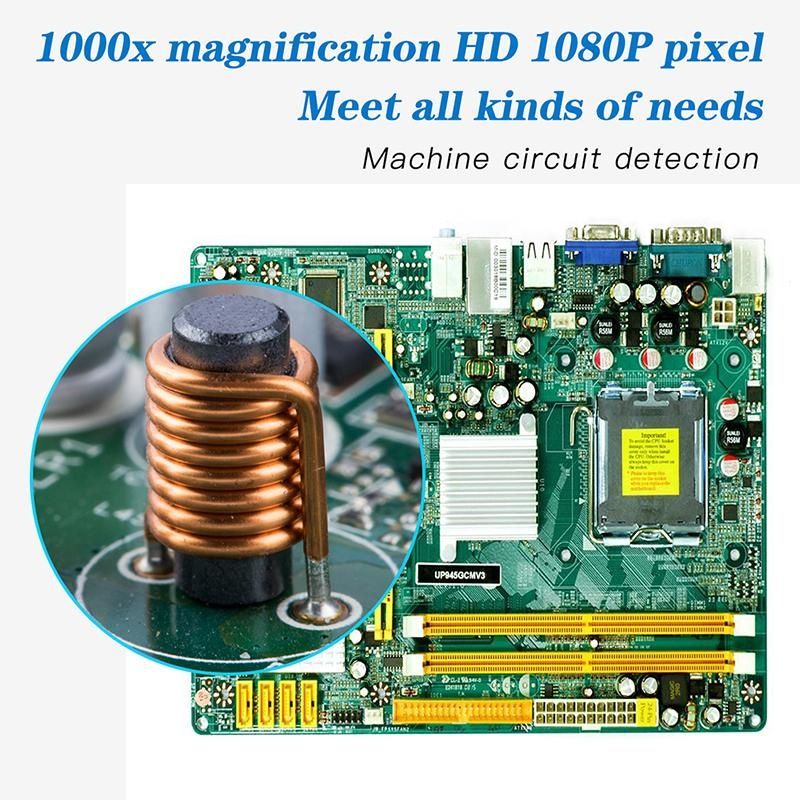 Wireless Digital Microscope Handheld USB HD Inspection Camera 50x-1000x Magnification with Flexible Stand For iPhone iPad PC