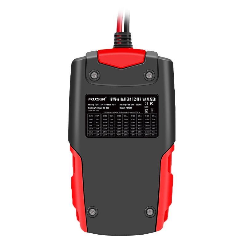12V 24V Car Battery Tester LCD Battery Analyzer Test Tool Digital Analyzer Tester CCA IR SOH Measurement for Car Truck Boat SUV