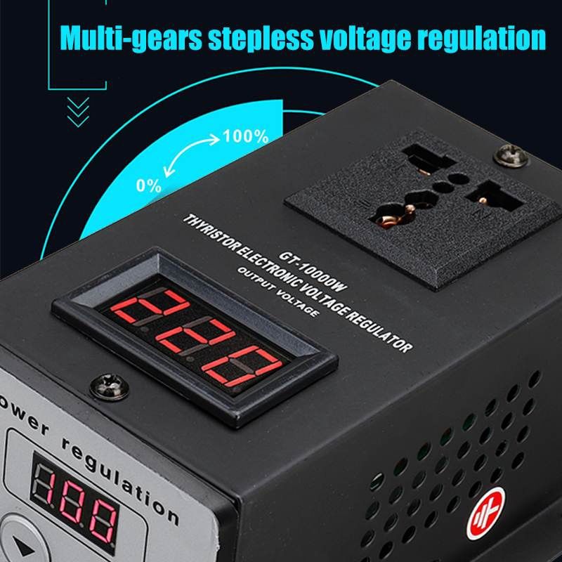 AC 220V 10000W SCR Electronic Voltage Regulator Temperature Speed Adjust Controller Dimming Dimmer Thermostat