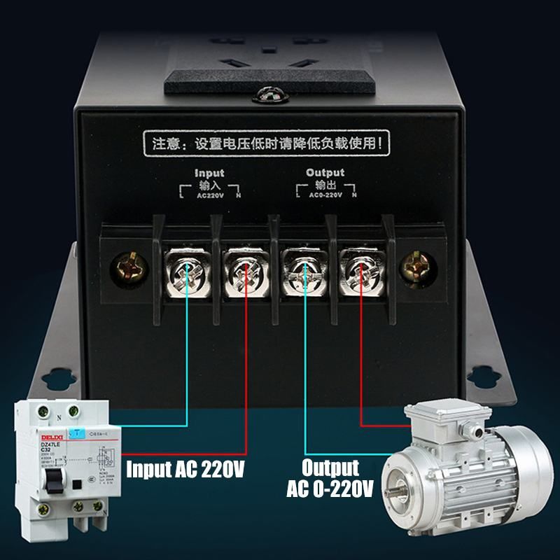 AC 220V 10000W SCR Electronic Voltage Regulator Temperature Speed Adjust Controller Dimming Dimmer Thermostat