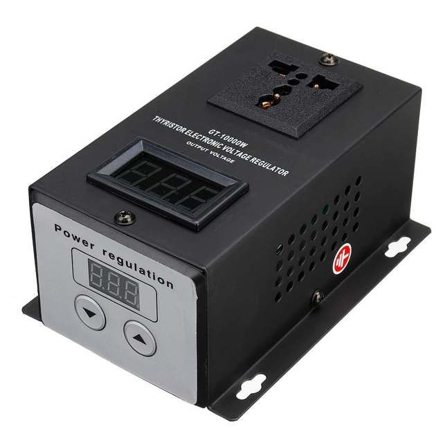 AC 220V 10000W SCR Electronic Voltage Regulator Temperature Speed Adjust Controller Dimming Dimmer Thermostat