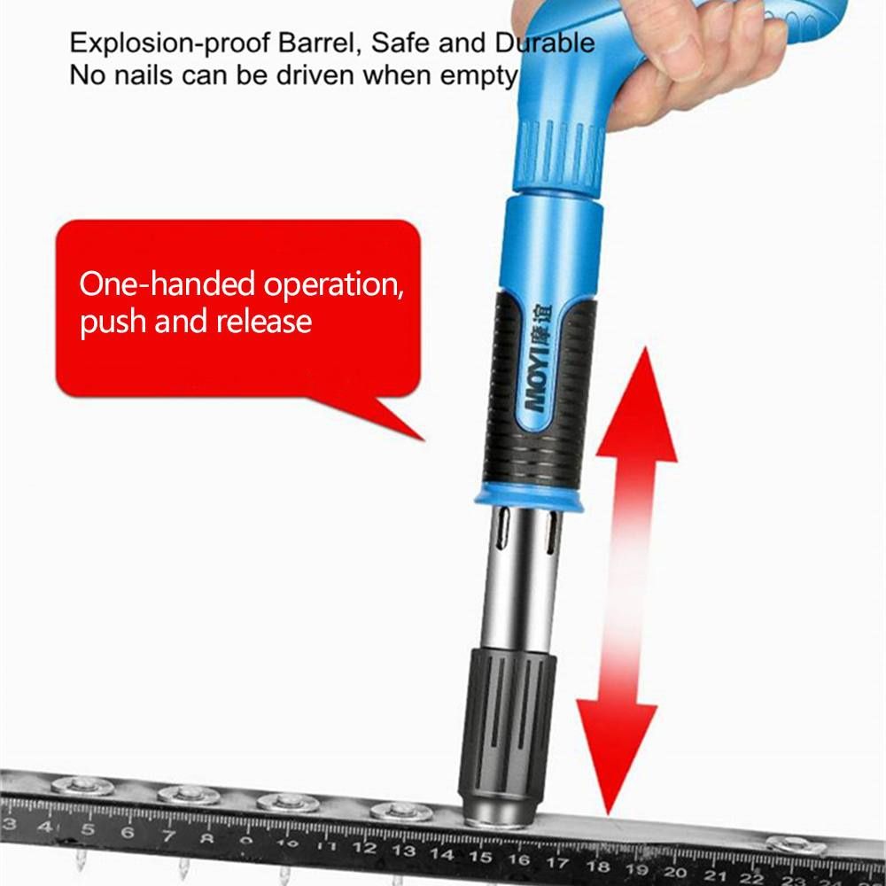 Steel Nails Guns Rivet Tool Rechargable Cordless Tacker Low Noise Installation Home DIY Labor-saving Tool Power Tools
