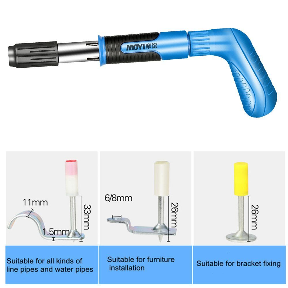 Steel Nails Guns Rivet Tool Rechargable Cordless Tacker Low Noise Installation Home DIY Labor-saving Tool Power Tools
