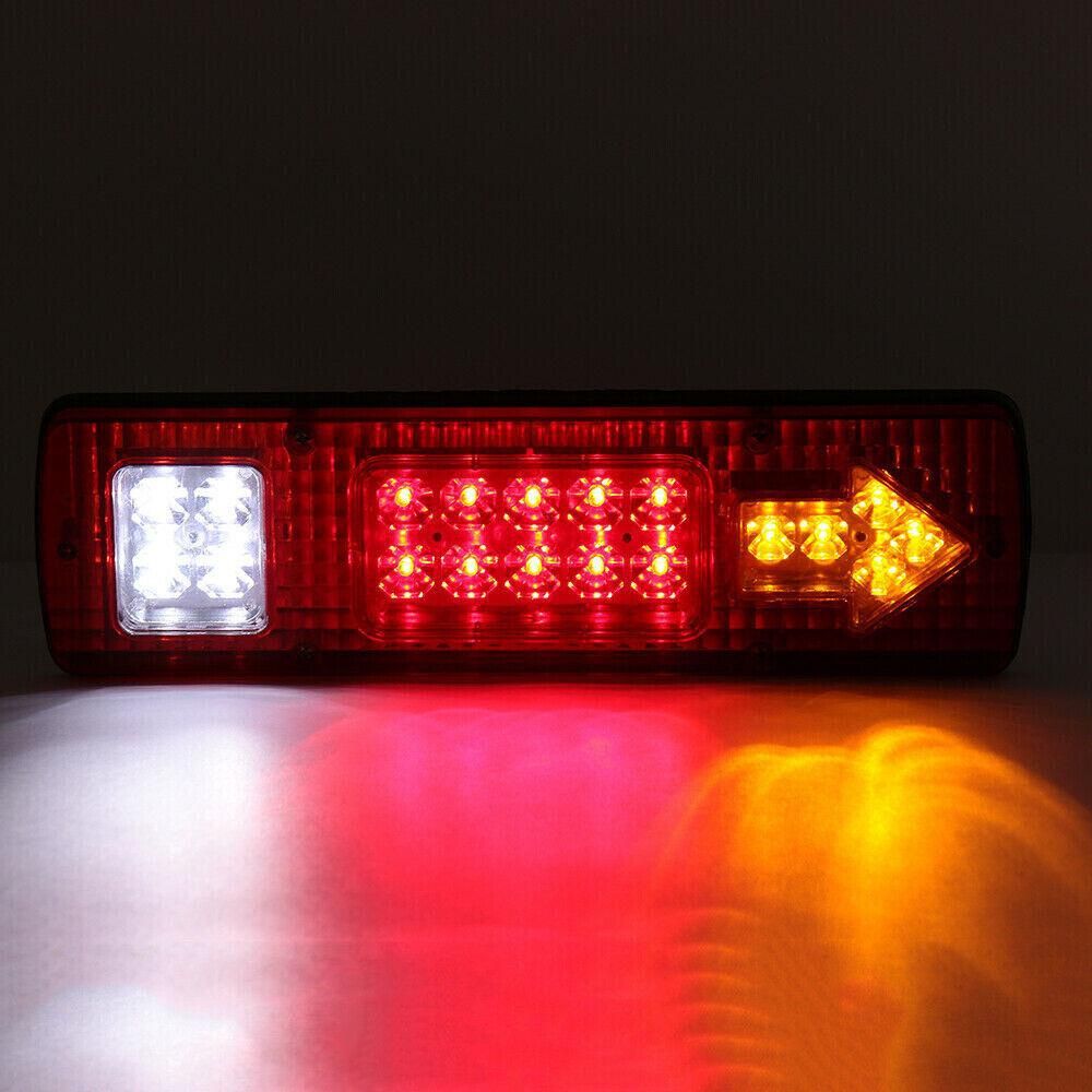 Pair Tail Lights 19 LED Brake Turn Signal Running for Truck Trailer RV ATV 12V bicycle lamp