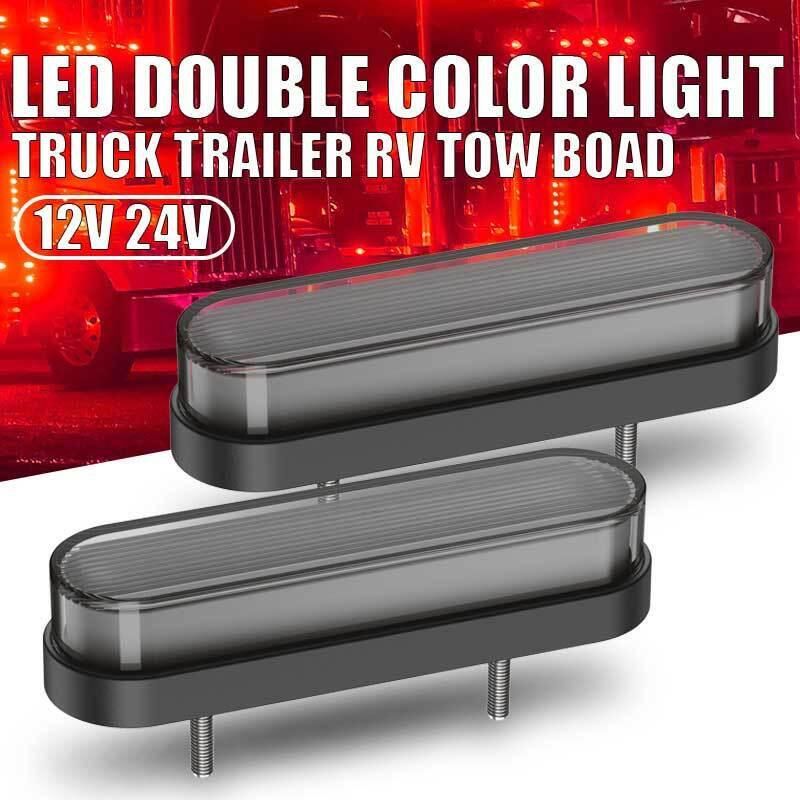 2 psc LED Truck Trailer DRLLight Bar Brake Flowing Turn Signal Stop Tail Strip