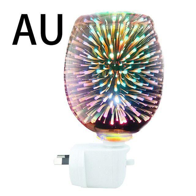 3D Glass Electric Wax Melt Warmer aroma lamp Candle Waxing Warmer Plug In Metal Burner Melt Wax Cube Melter Fragrance Warmer for Home&Office
