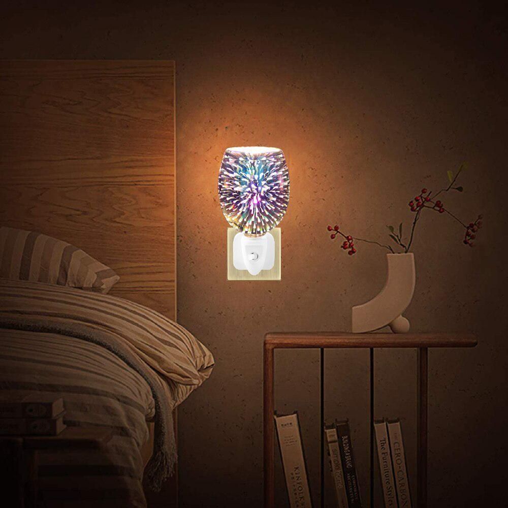 3D Glass Electric Wax Melt Warmer aroma lamp Candle Waxing Warmer Plug In Metal Burner Melt Wax Cube Melter Fragrance Warmer for Home&Office