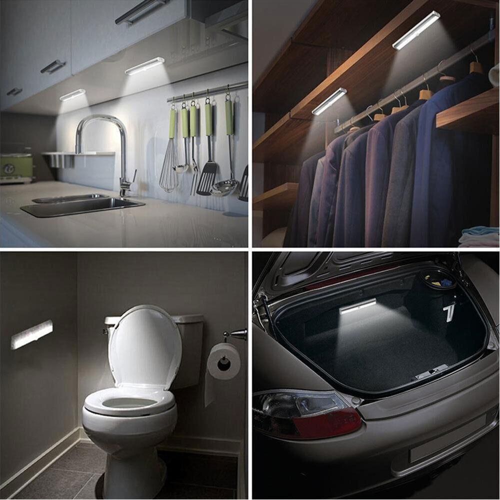 LED Light USB Under Cabinet Closet light Motion Sensor Kitchen Counter Night Wall Lamp
