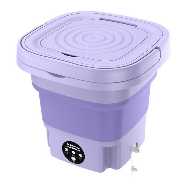 Portable Foldable Washing Machine With Spin Dryer Automatic Mini Underwear Sock 110v/220V Washing Machine With Centrifuge 8L