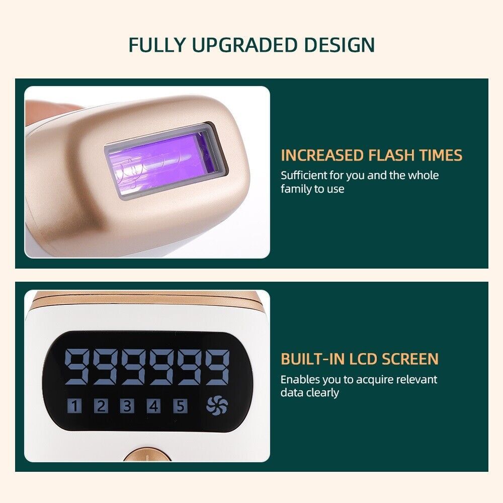 Laser IPL Permanent Hair Removal Machine Face Body Skin Painless Epilator Beauty