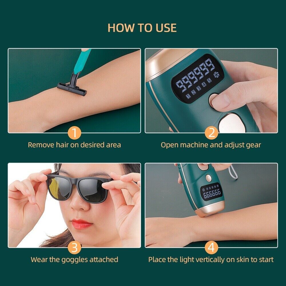 Laser IPL Permanent Hair Removal Machine Face Body Skin Painless Epilator Beauty