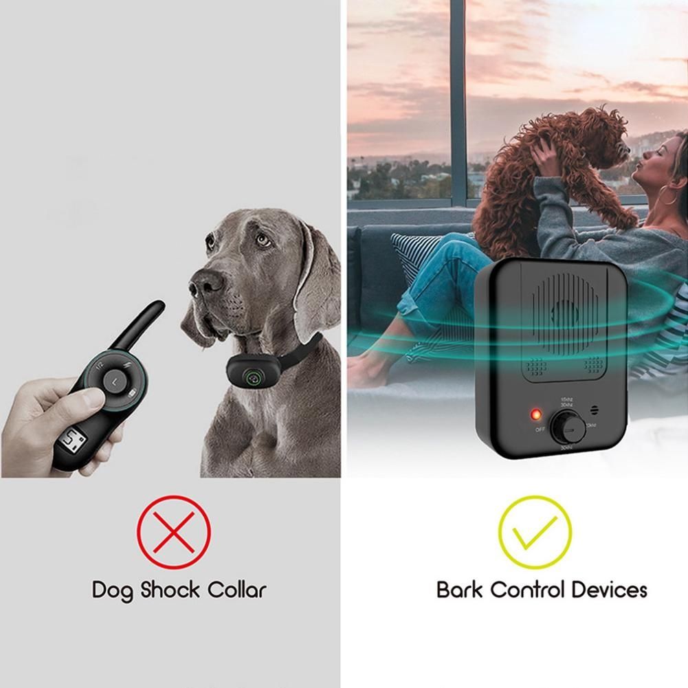 Dog Bark Stopper Deterrents Ultrasonic Stopper Bark Dog Repeller Pet Training Stop Barking Anti Noise Device Pet Supplies