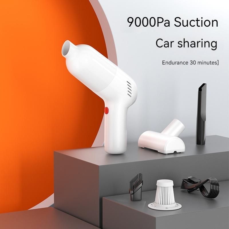 9000pa Wireless Portable Vacuum Cleaners Electric Mini Strong Suction Low Noise Vacuum Cleaner for Car Home Dual Use