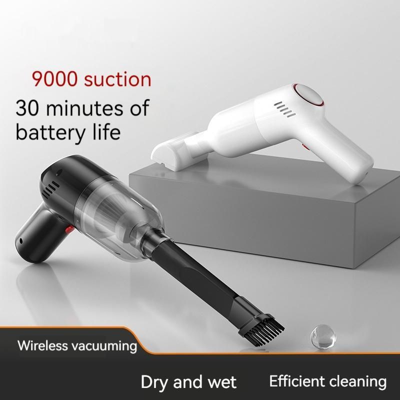 9000pa Wireless Portable Vacuum Cleaners Electric Mini Strong Suction Low Noise Vacuum Cleaner for Car Home Dual Use