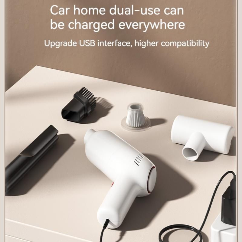 9000pa Wireless Portable Vacuum Cleaners Electric Mini Strong Suction Low Noise Vacuum Cleaner for Car Home Dual Use