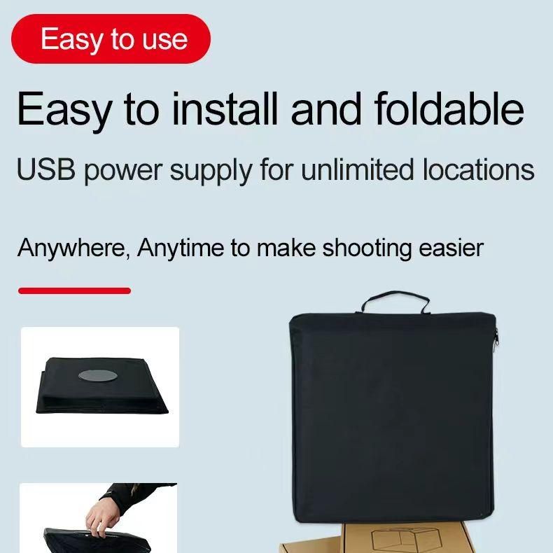 25/30/40CM LED Photography Studio Foldable Shooting Tent Box Kit Photo Light Box 6 Background Board Portable Dimmable Softbox