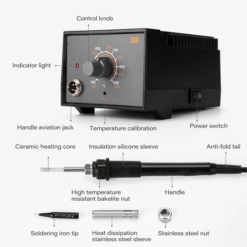 220V/110V Soldering Station 90W Industrial Anti-static Constant Temperature Digital Welding Station Electric Soldering Iron Tool