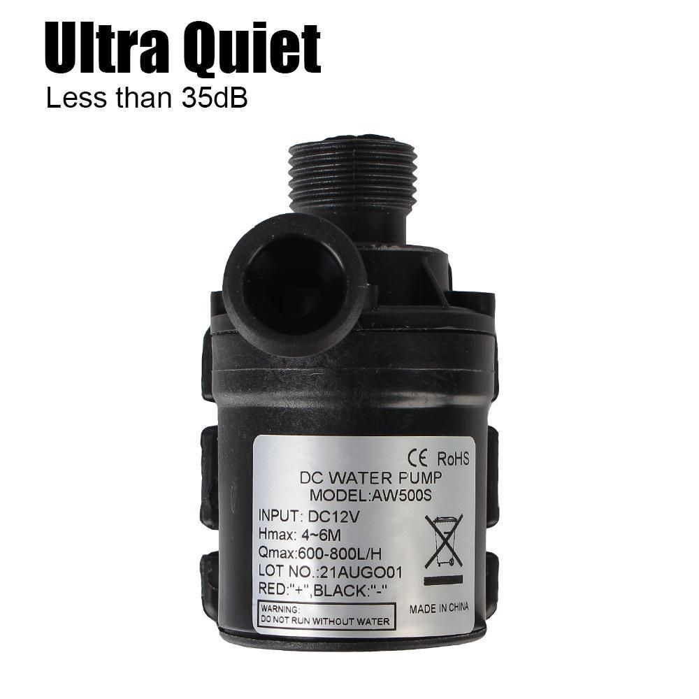 1 PC Ultra-quiet DC 12V Mini Brushless Motor Submersible Water Pump 800L/H Garden Portable 5M For Cooling System Fountains Heater