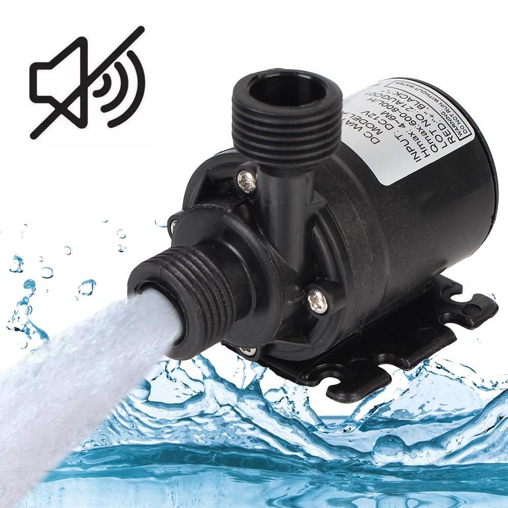 1 PC Ultra-quiet DC 12V Mini Brushless Motor Submersible Water Pump 800L/H Garden Portable 5M For Cooling System Fountains Heater