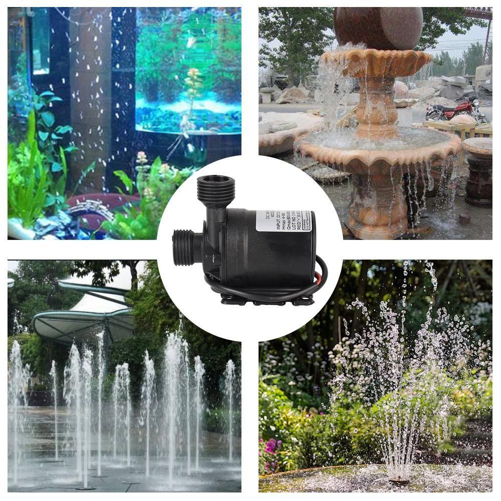1 PC Ultra-quiet DC 12V Mini Brushless Motor Submersible Water Pump 800L/H Garden Portable 5M For Cooling System Fountains Heater