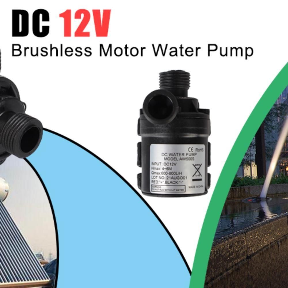 1 PC Ultra-quiet DC 12V Mini Brushless Motor Submersible Water Pump 800L/H Garden Portable 5M For Cooling System Fountains Heater