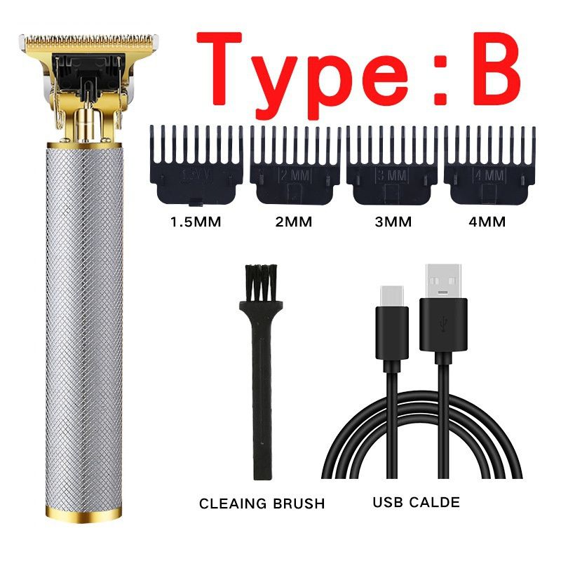 The Latest 0mm USB Rechargeable Hair Clipper Barber for Men Professional Electric Hair Trimmer Shaver Trimmer Beard Men Hair Cutting Machine