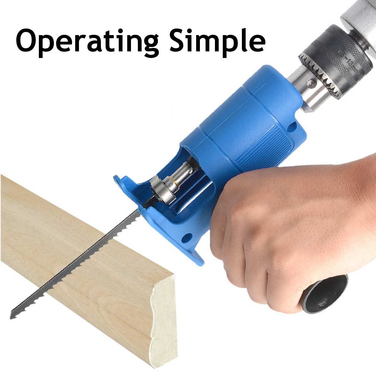 4PCS/SET NEW Reciprocating Saw Attachment Adapter Change Electric Drill Into Reciprocating Saw for Wood Metal Cutting