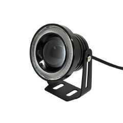 NEW 2pcs 2.5" Angel Eye Car SUV Blue COB Halo Ring Projector LED DRL Daytime Fog Lights
