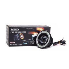 NEW 2pcs 2.5" Angel Eye Car SUV Blue COB Halo Ring Projector LED DRL Daytime Fog Lights