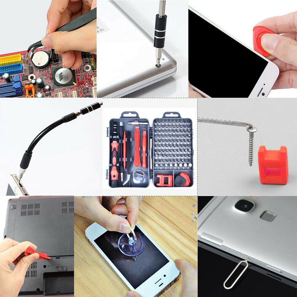 New 115 in 1 Magnetic Precision Screwdriver Set Computer Watch Phone Repair Tool Kit(115pcs/set)
